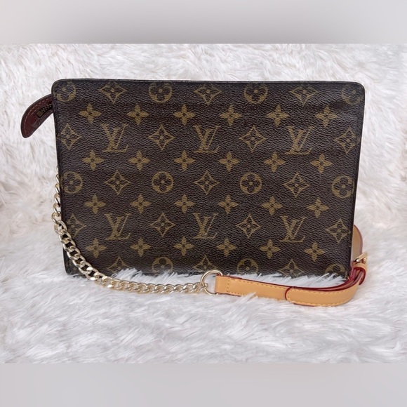 Louis Vuitton EUC Monogram Canvas Pochette Homme Crossbody with COA - Picture 3 of 8